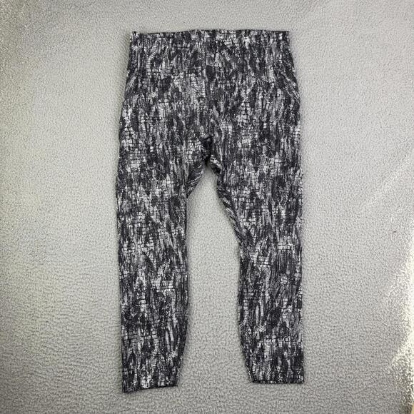 Pants - Lululemon InStill HR Tight Womens 14 Black White Geometric 25” LW5EQUS Leggings